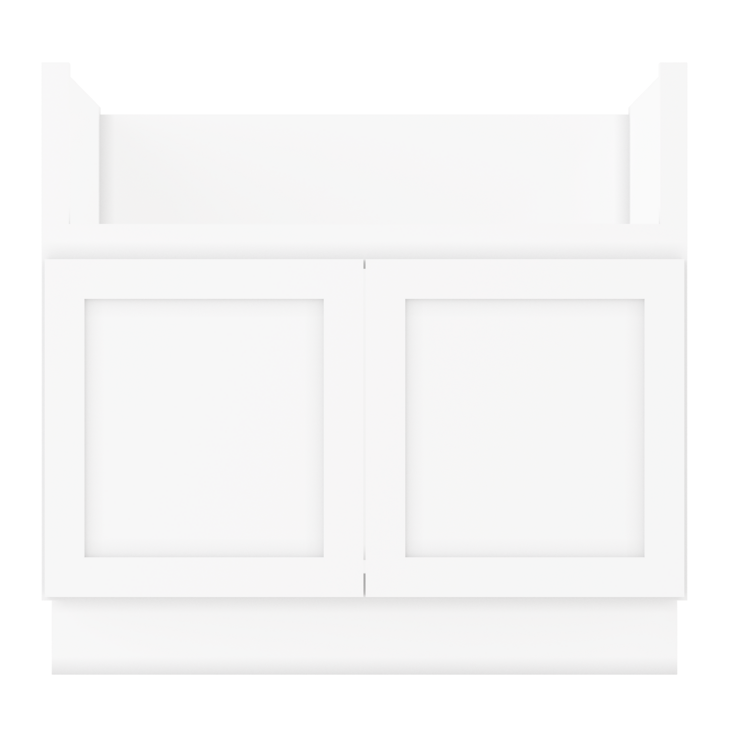 Farmhouse Sink Base Cabinet SBF36 Alpina White LessCare 36 in. width