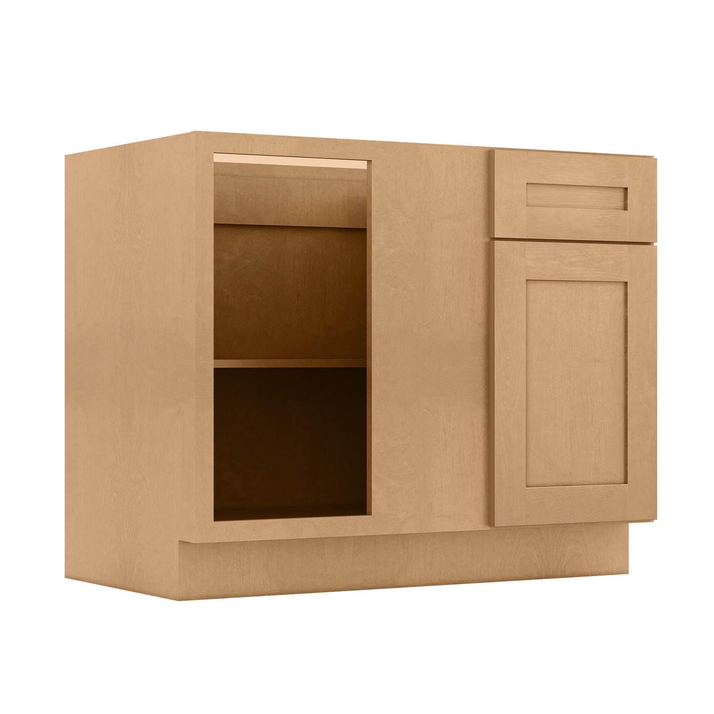 Blind Corner Base Kitchen Cabinet SCB42 Shaker Toffee 42 in. width 34.5 in. height 24 in. depth
