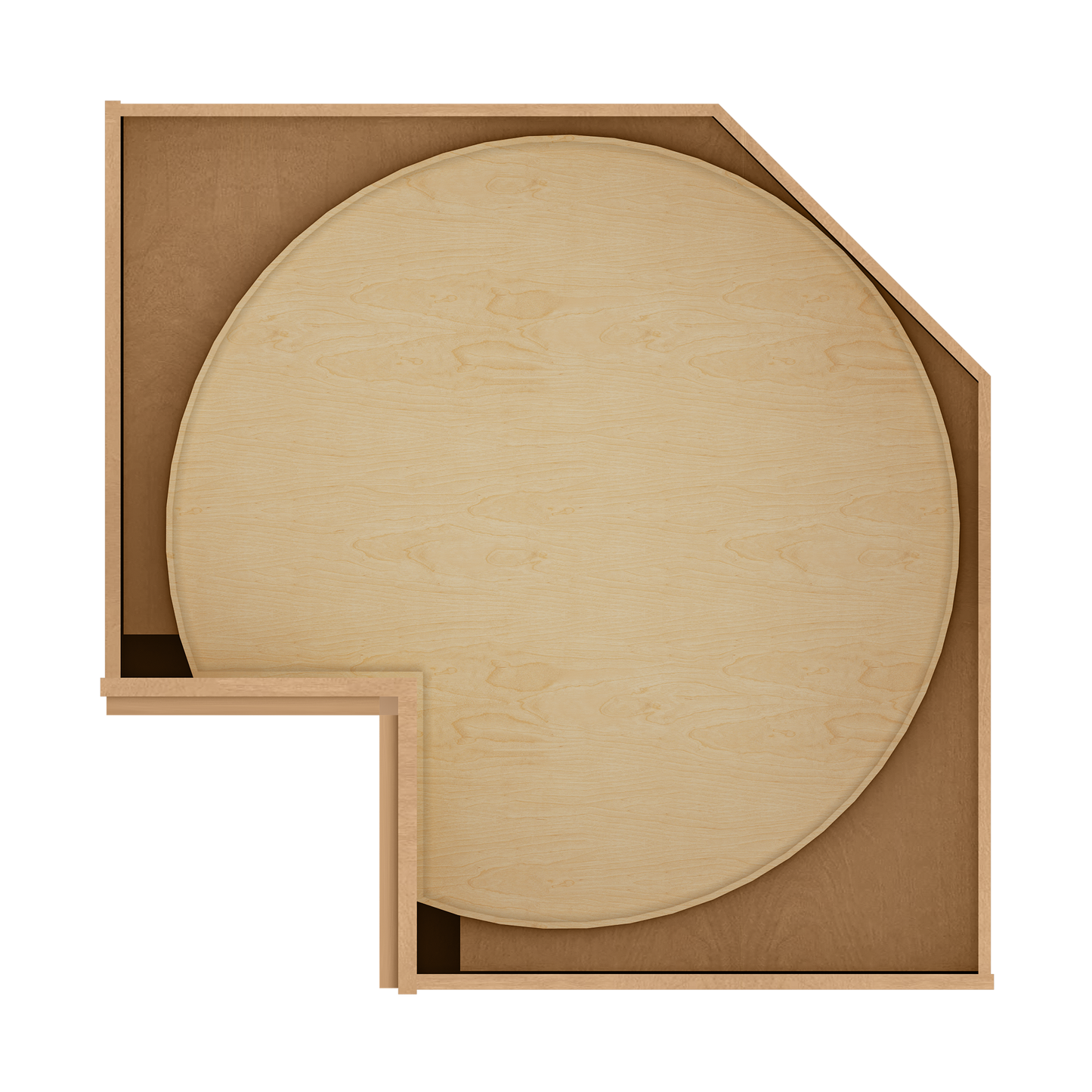 Lazy Suzan Base Kitchen Cabinet SCER36 Shaker Toffee 34.5 in. height 36 in. depth