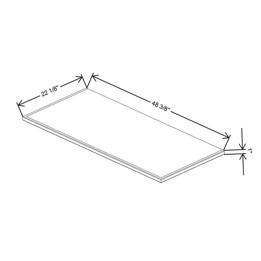Fabuwood Allure Luna Dove 48"W & 22"D Shaker Platform For V48