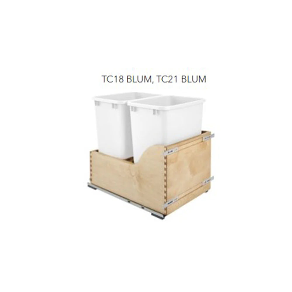 Fabuwood Allure Galaxy Desert Oak 21" W Trash Can Door/Drawer w/Blum Slides