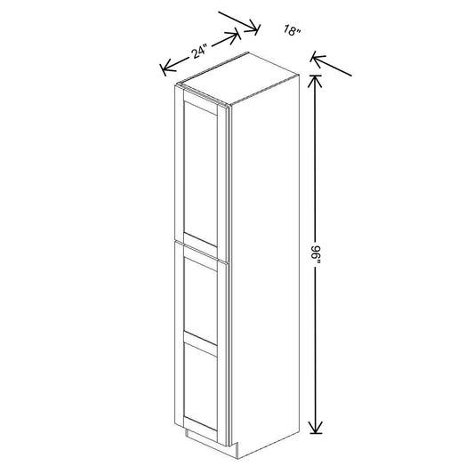 Fabuwood Allure Fusion Timber 18" W X 96" H X 24" D Tall Pantry Cabinet