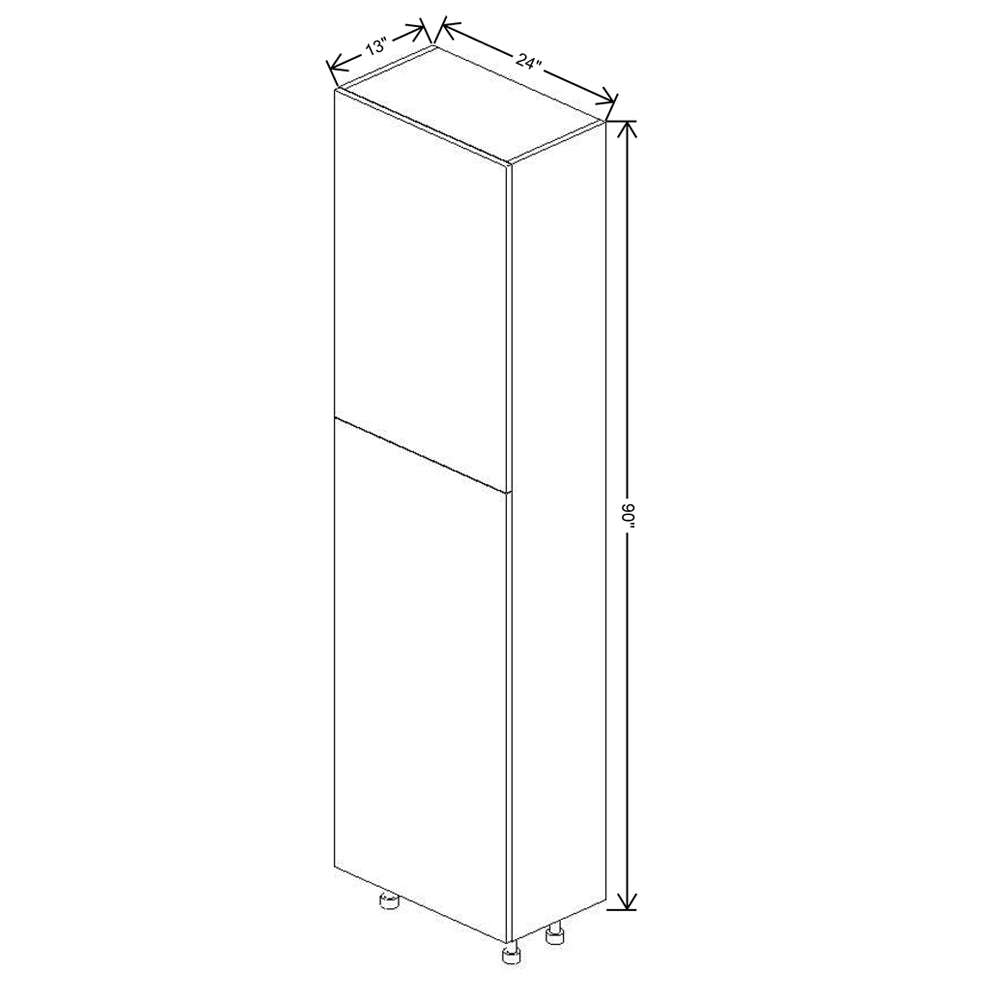 Fabuwood Illume Tuscany Nocce 3 90"H Single Door Pantry