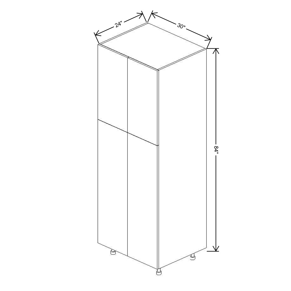 Fabuwood Illume Tuscany Olmo 3 84"H Double Door Pantry