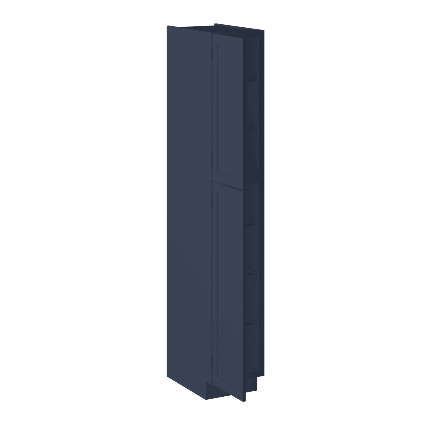 Utility Kitchen Cabinet U1590 Danbury Blue LessCare 15 in. width 90 in. height 24 in. depth