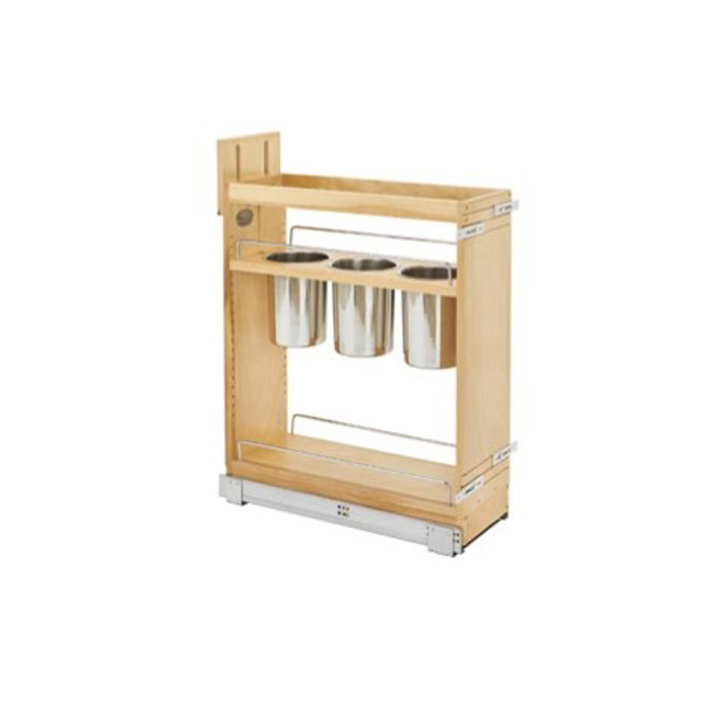 Fabuwood Allure Onyx Horizon 9" Width Base Utensil Pull Out 9" w/Blum Slides