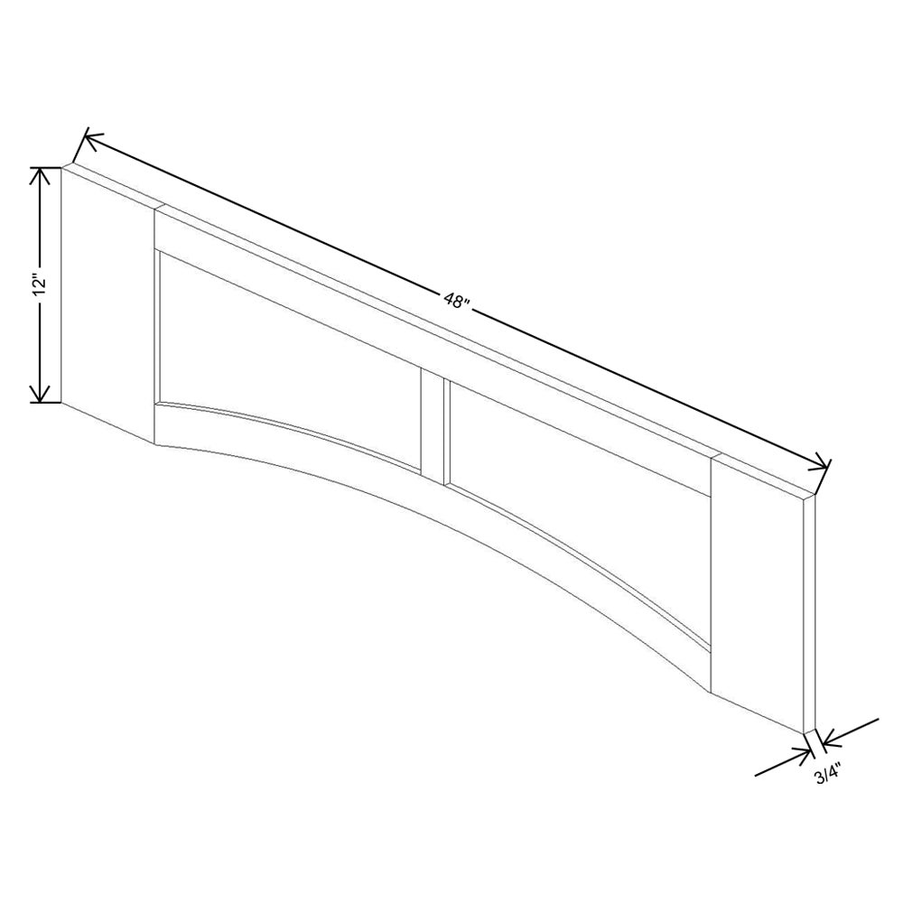 Fabuwood Allure Onyx Horizon 48"W Arched-Raised Panel