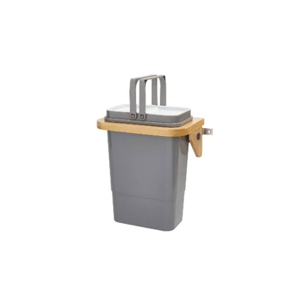 Wolf Classic Dartmouth 5-piece Biscayne Paint Door Mount 8Qt Waste Basket Installed