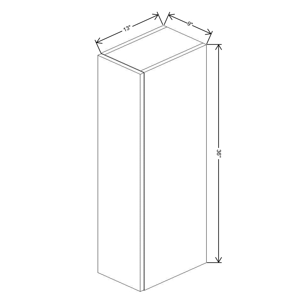 Fabuwood Illume Catalina Bianco Gloss 2 36" High Wall