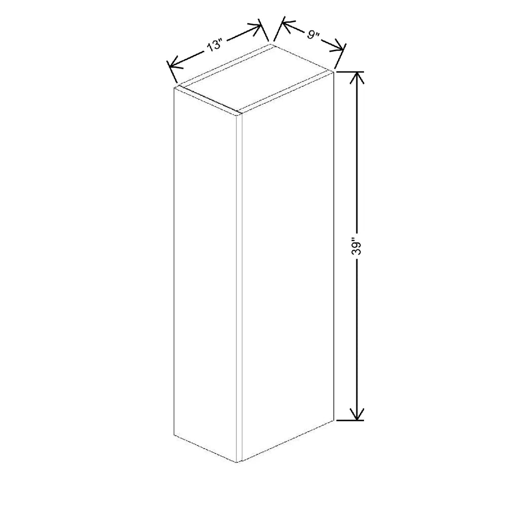 Fabuwood Illume Tuscany Como Ash 2 9" W X 39" H X 12" D Single Door Wall Cabinet