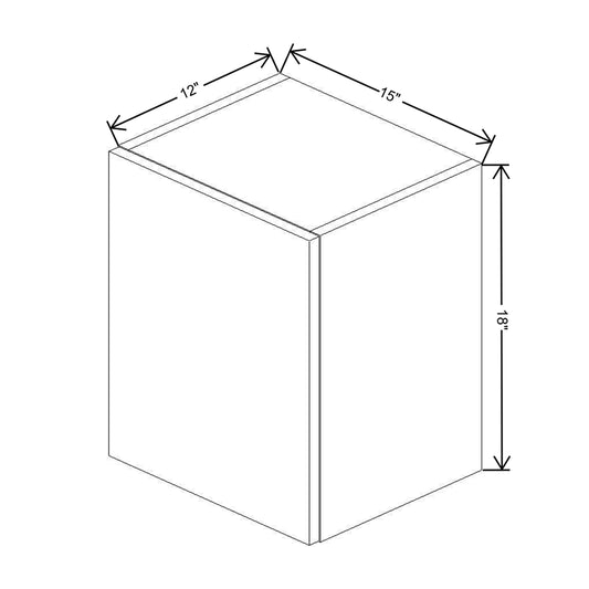 CNC Classic Milano Sand 15" W X 30" H Aluminum Frame Glass Door - Vertical