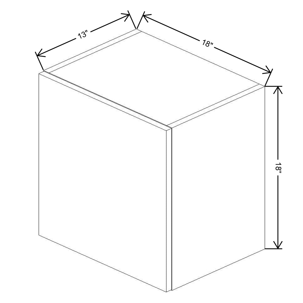 Fabuwood Illume Tuscany Olmo 3 18" High Lift Up Wall