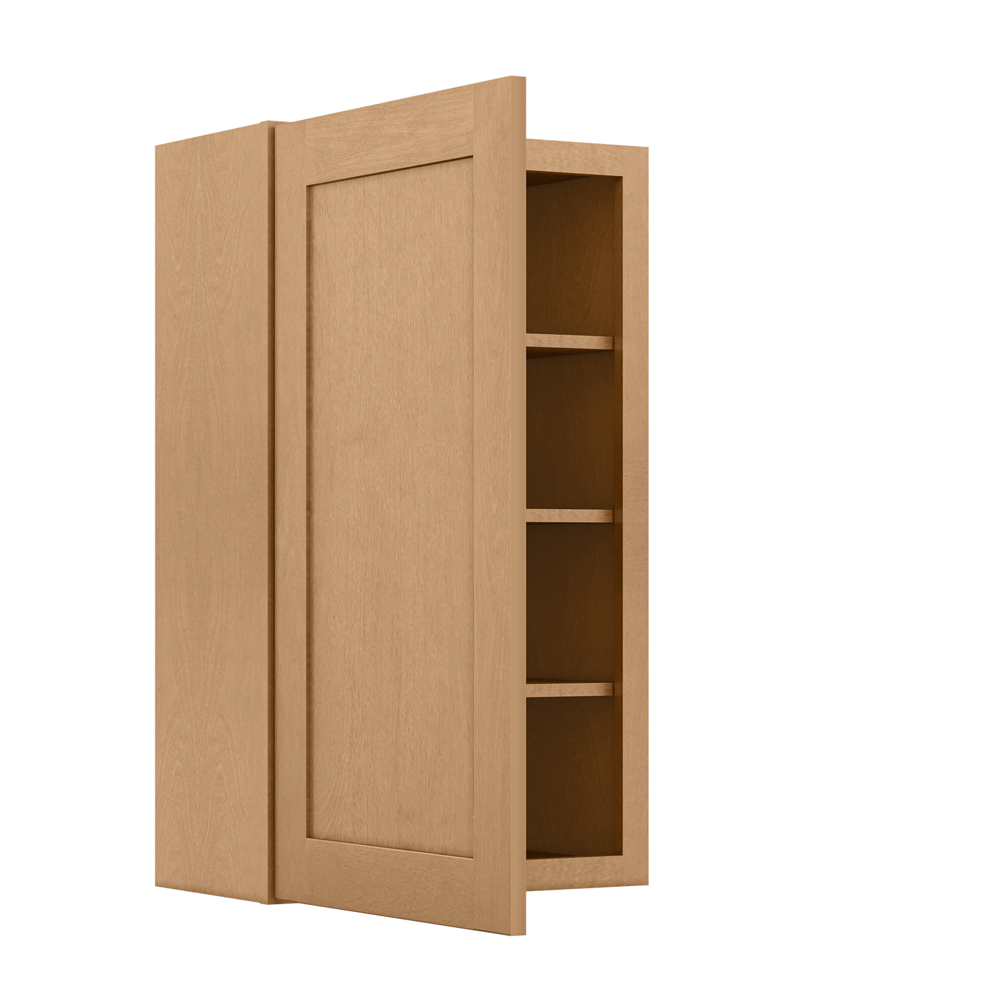 Wall Kitchen Cabinet W2136 Shaker Toffee LessCare 21 in. width 36 in. height 12 in. depth