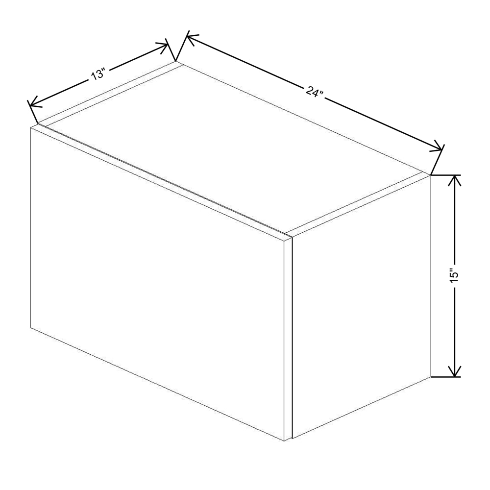 Fabuwood Illume Tuscany Olmo 3 15" High Lift Up Wall