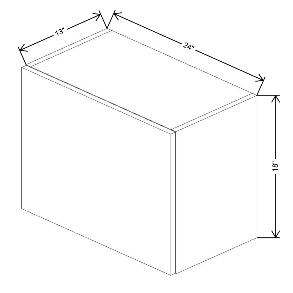 Fabuwood Illume Tuscany Olmo 3 18" High Lift Up Wall