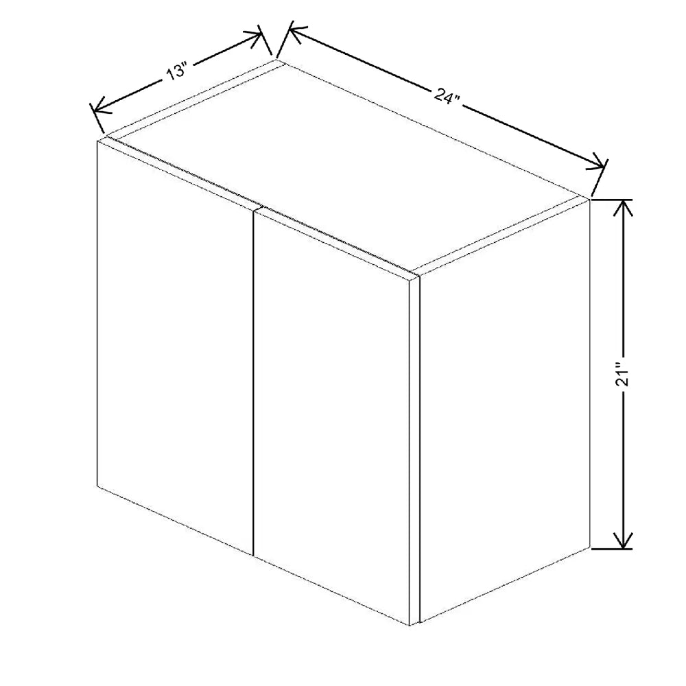 Fabuwood Illume Tuscany Olmo 3 24" W X 21" H X 12" D Double Door Wall Cabinet
