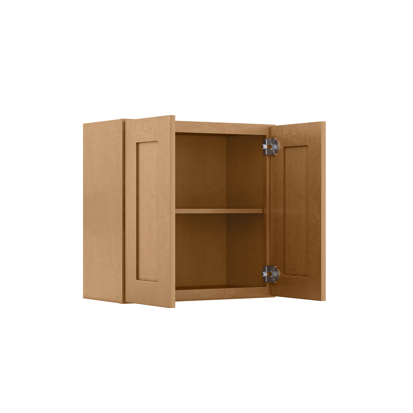 Wall Kitchen Cabinet W2424 Shaker Toffee LessCare 24 in. width 24 in. height 12 in. depth