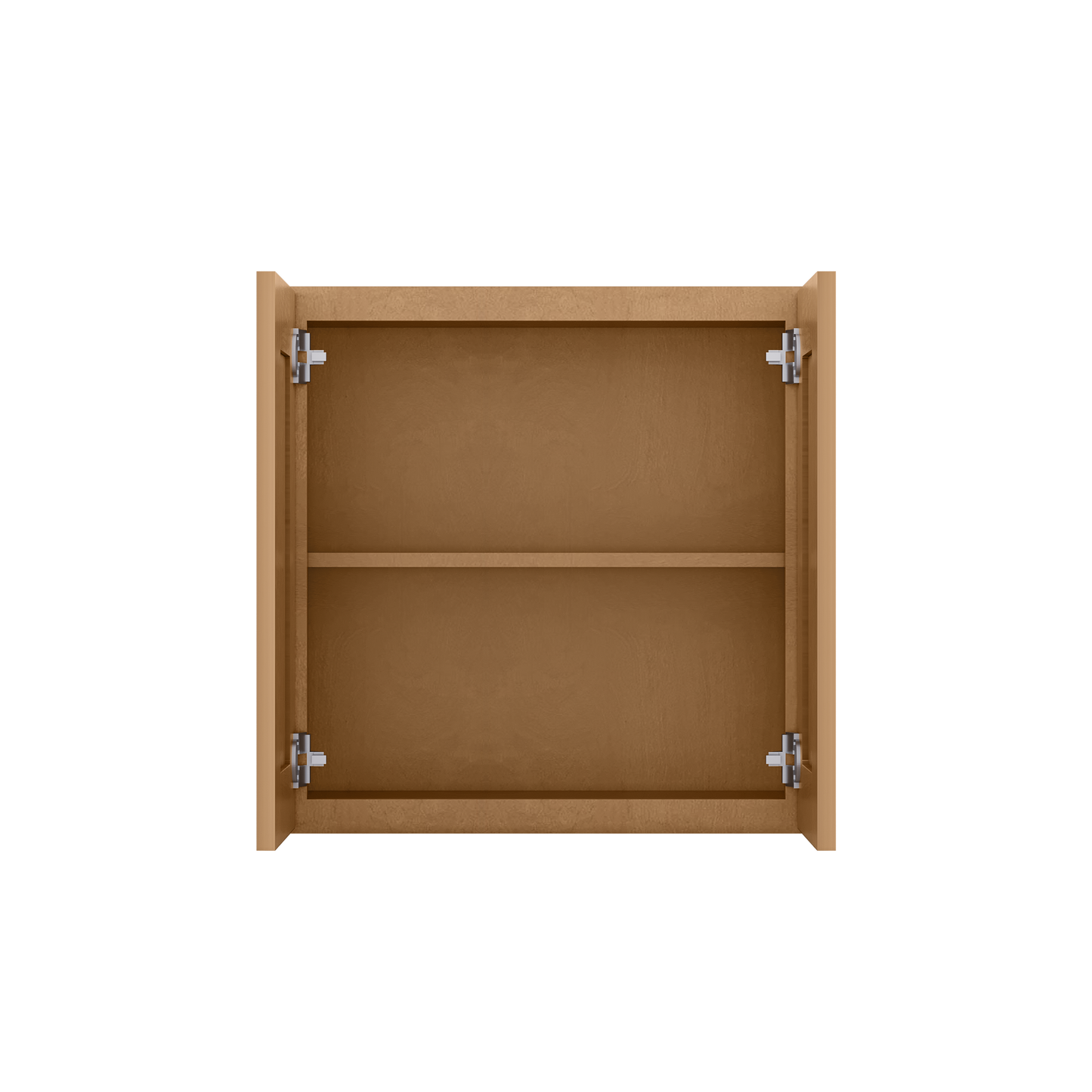 Wall Kitchen Cabinet W2424 Shaker Toffee LessCare 24 in. width 24 in. height 12 in. depth