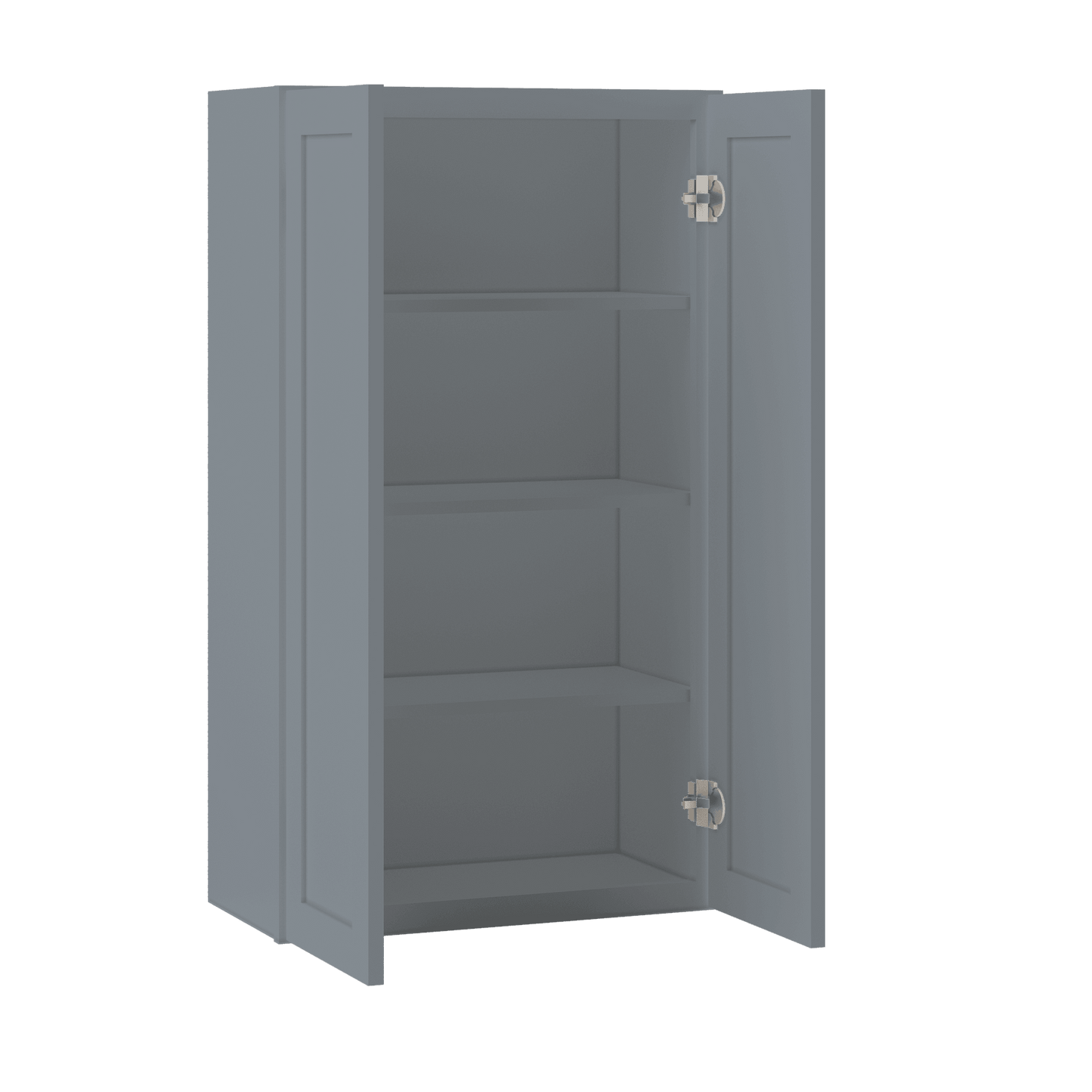 Wall Kitchen Cabinet W2442 Colonial Gray LessCare 24 in. width 42 in. height 12 in. depth