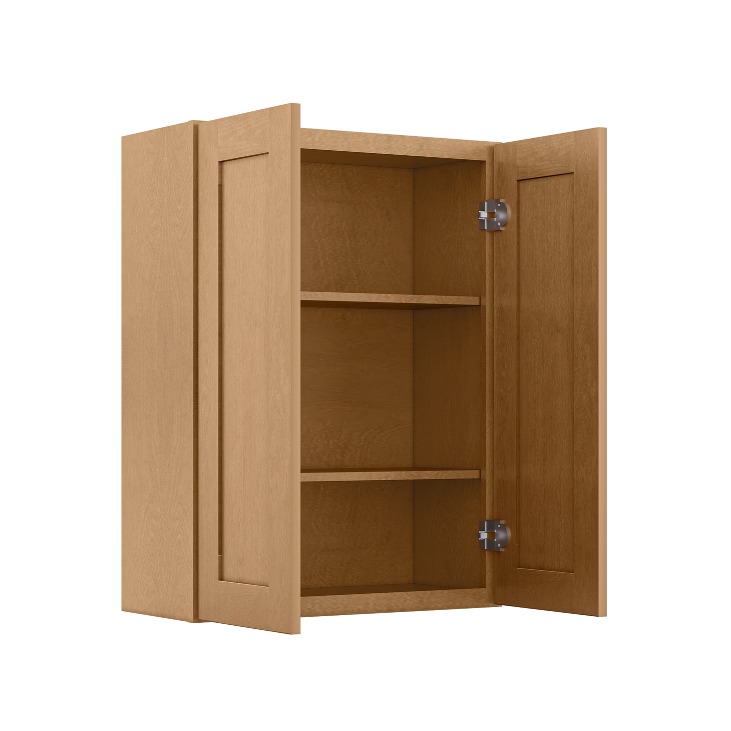 Wall Kitchen Cabinet W2736 Shaker Toffee LessCare 27 in. width 36 in. height 12 in. depth