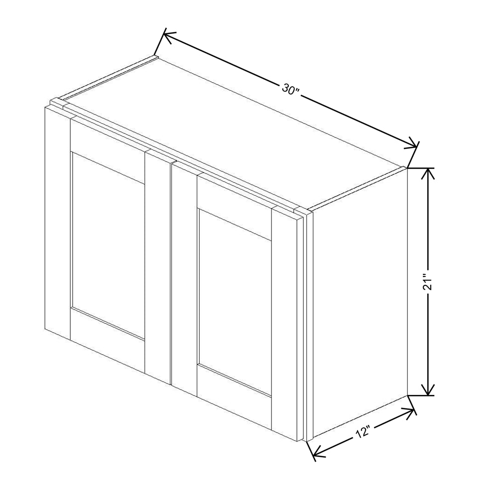 Fabuwood Allure Onyx Horizon 30"W X 21"H Wall