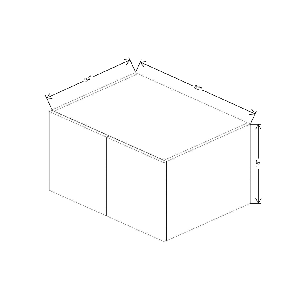 CNC Classic Milano Ash 18" W X 36" H Aluminum Frame Glass Door - Vertical