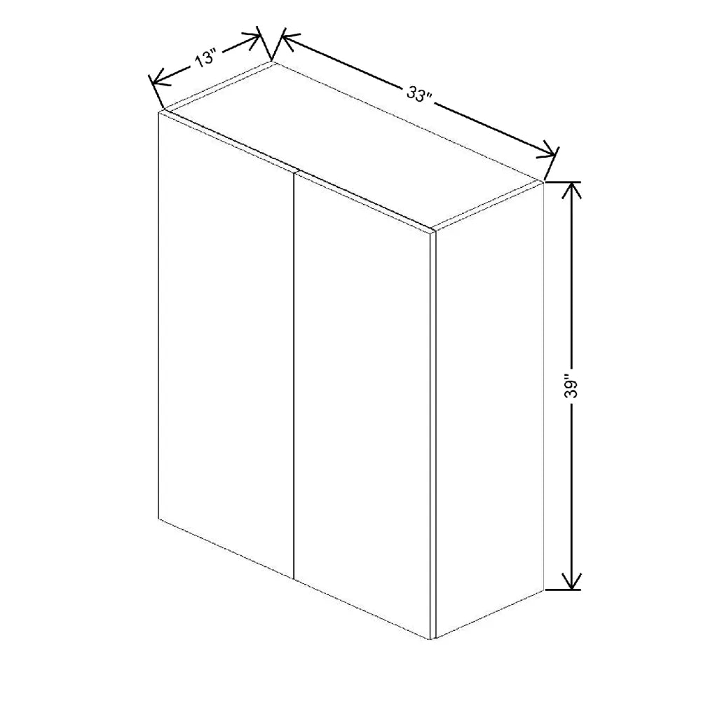Fabuwood Illume Catalina Muratti 1 33" W X 39" H X 12" D Single Door Wall Cabinet