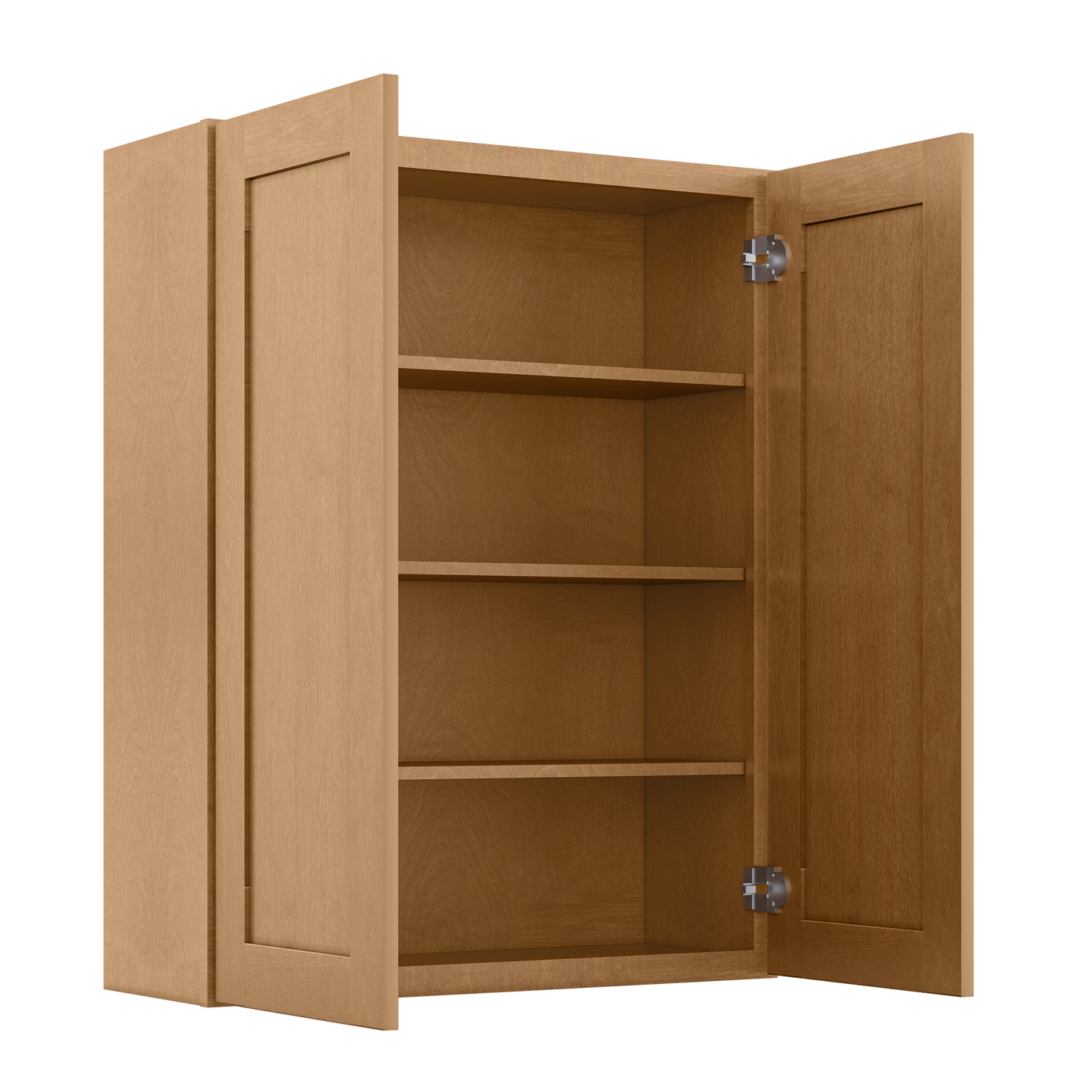 Wall Kitchen Cabinet W3342 Shaker Toffee LessCare 33 in. width 42 in. height 12 in. depth
