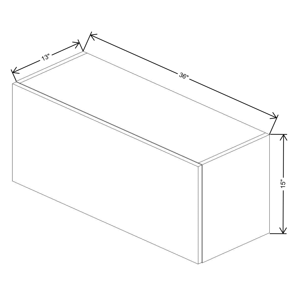Fabuwood Illume Tuscany Olmo 3 15" High Lift Up Wall
