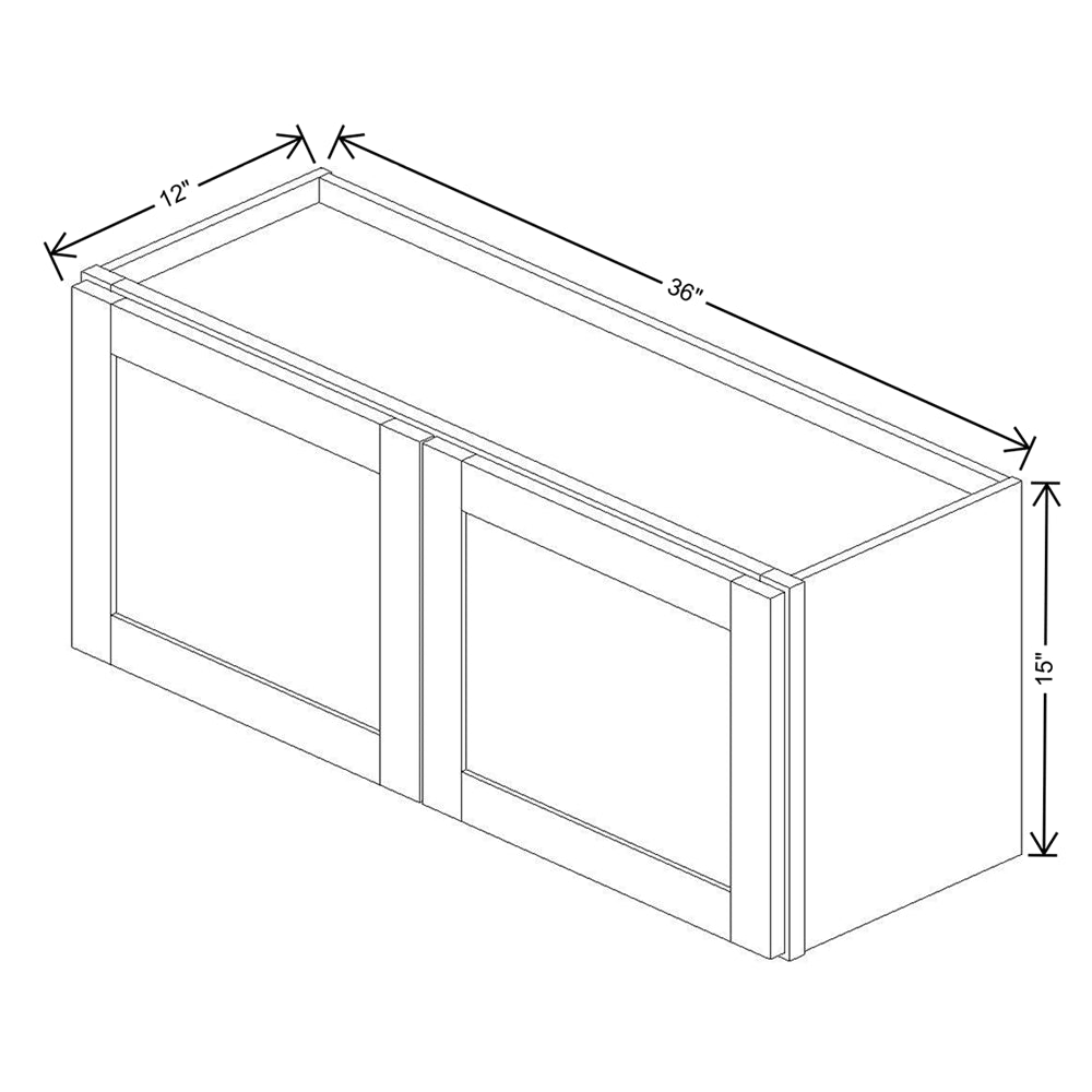 Wolf Classic Dartmouth 5-piece Biscayne Paint 36"W X 15"H Wall Cabinet