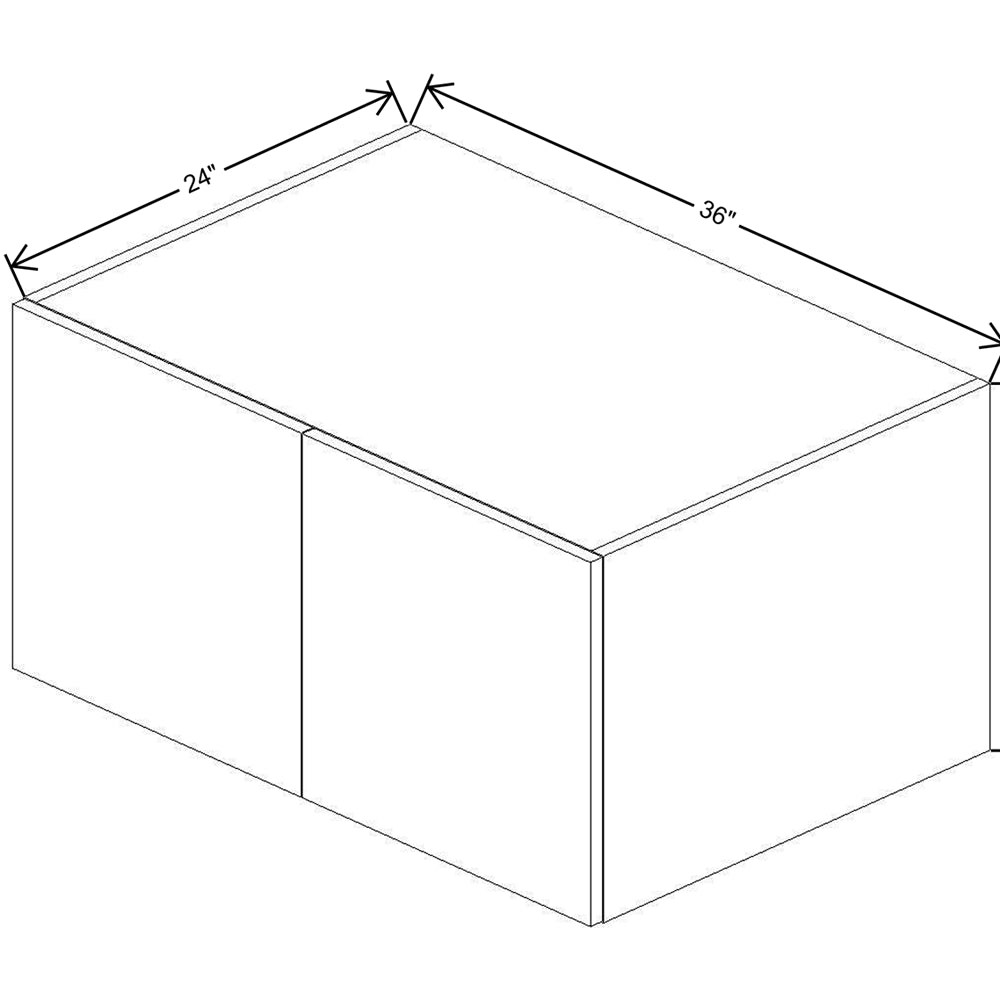 CNC Luxor 5-Piece Harvest 36" W X 18" H X 24" D Double Door Wall Cabinet