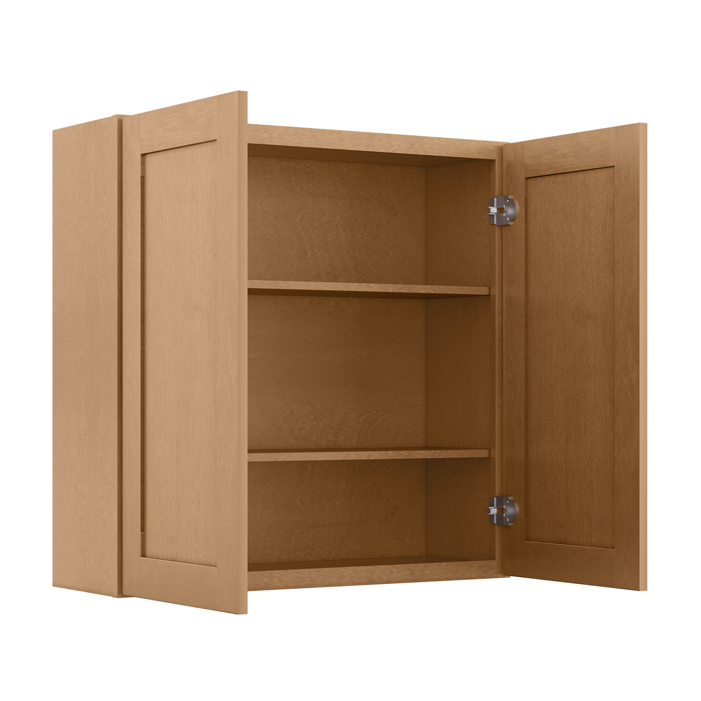 Wall Kitchen Cabinet W3636 Shaker Toffee LessCare 36 in. width 36 in. height 12 in. depth