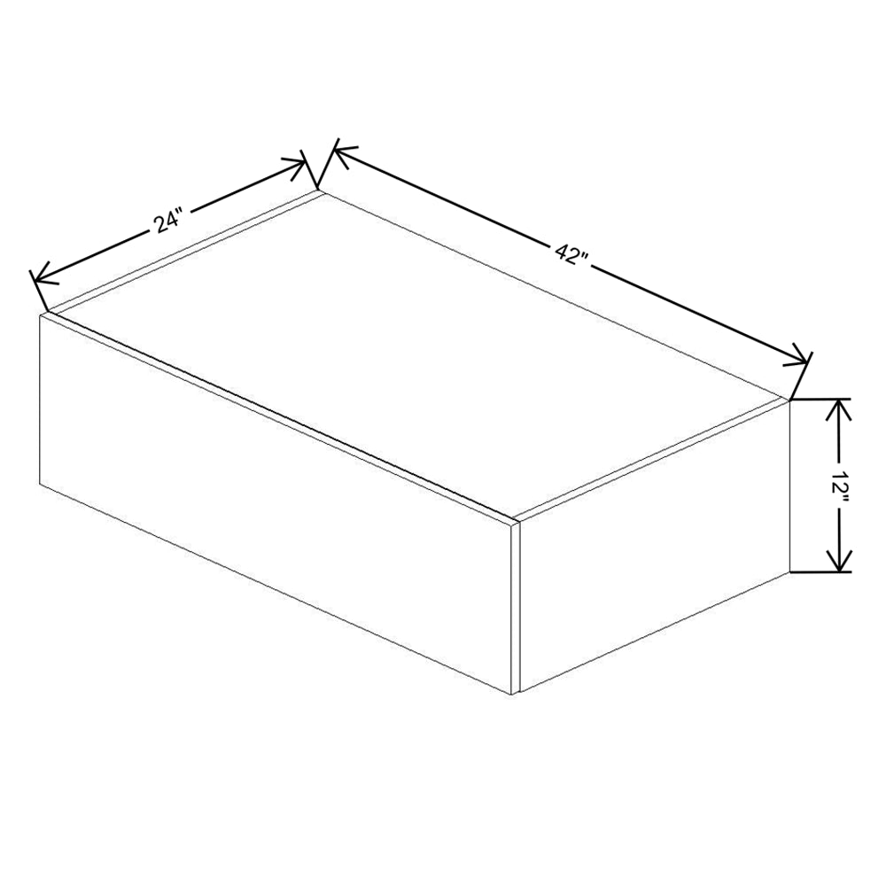 Fabuwood Illume Catalina Bianco Gloss 2 12" High Lift Up Wall