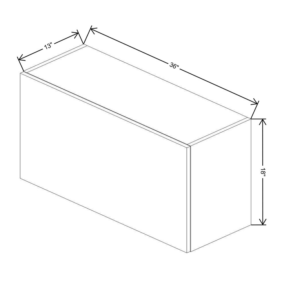 Fabuwood Illume Tuscany Olmo 3 36" Width Wall Appliance