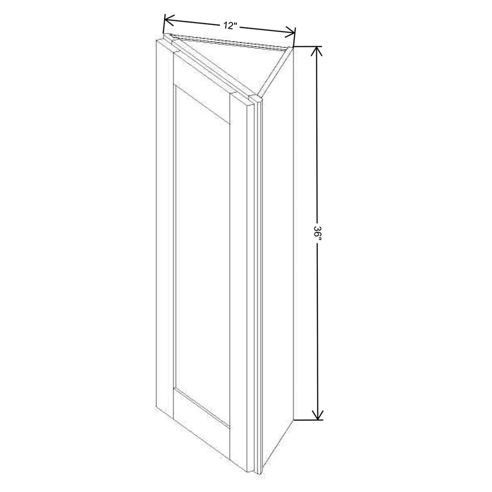 Fabuwood Allure Luna Desert Oak 12" W X 36" H X 12" D Wall End Cabinet