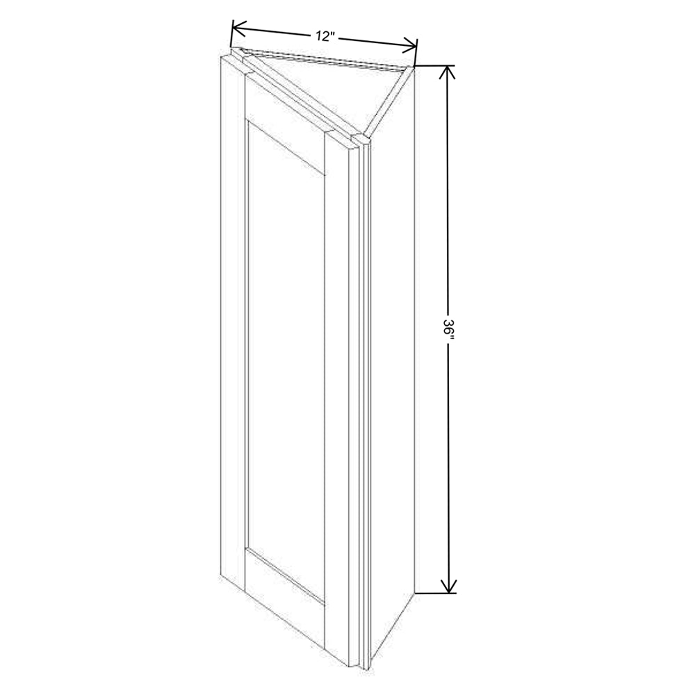 Fabuwood Allure Luna Kona 12"W X 36"H WALL END