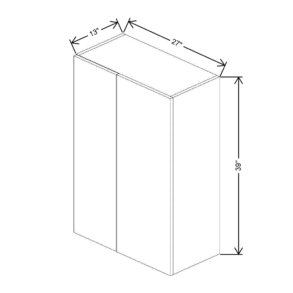 Fabuwood Illume Catalina Muratti 1 27" W X 39" H X 12" D Single Door Blind Corner Wall Cabinet