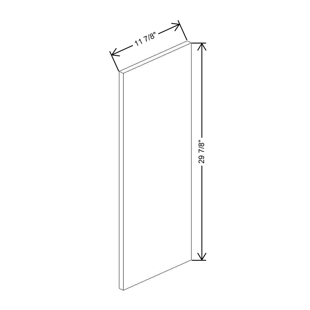 CNC Classic Milano Snow 12" W X 30" H Decorative End