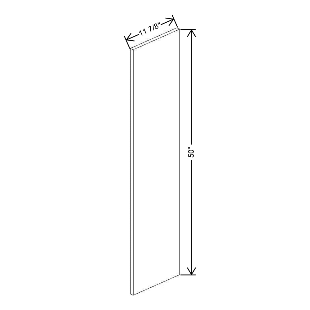 CNC Classic Milano Ash 12" W X 49" H Decorative End