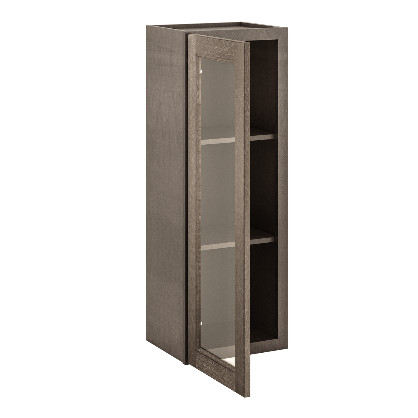 Mullion Door Wall Kitchen Cabinet WMD1542 Milan Slate 15 in. width 42 in. height 12 in. depth