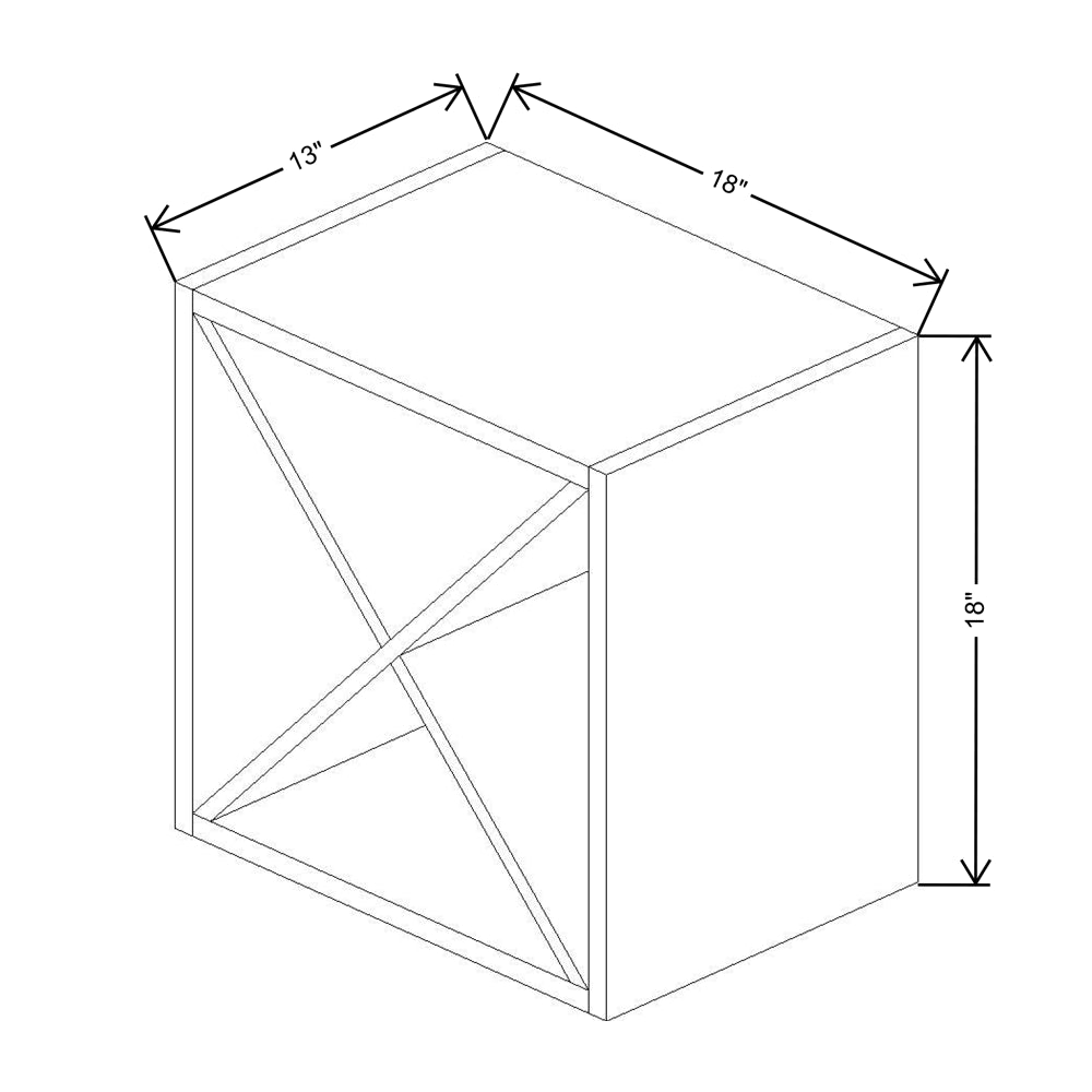 Fabuwood Illume Tuscany Muratti 1 18"W x 18"H
Wine Rack