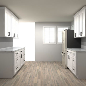 LessCare Alpina White 48 by 78 in. Galley Kitchen