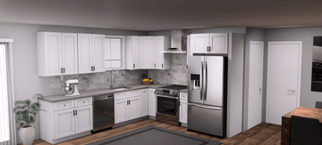 Fabuwood Allure Fusion Blanc 11 x 10 L Shaped Kitchen Main Layout Photo