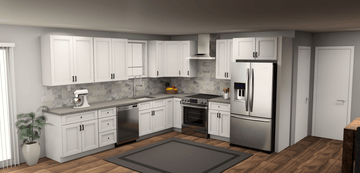 Fabuwood Allure Fusion Blanc 12 x 11 L Shaped Kitchen Main Layout Photo