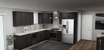 Pioneer The Modern Espresso 11 x 10 L Shaped Kitchen Main Layout Photo