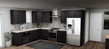 Pioneer The Modern Espresso 9 x 13 L Shaped Kitchen Main Layout Photo