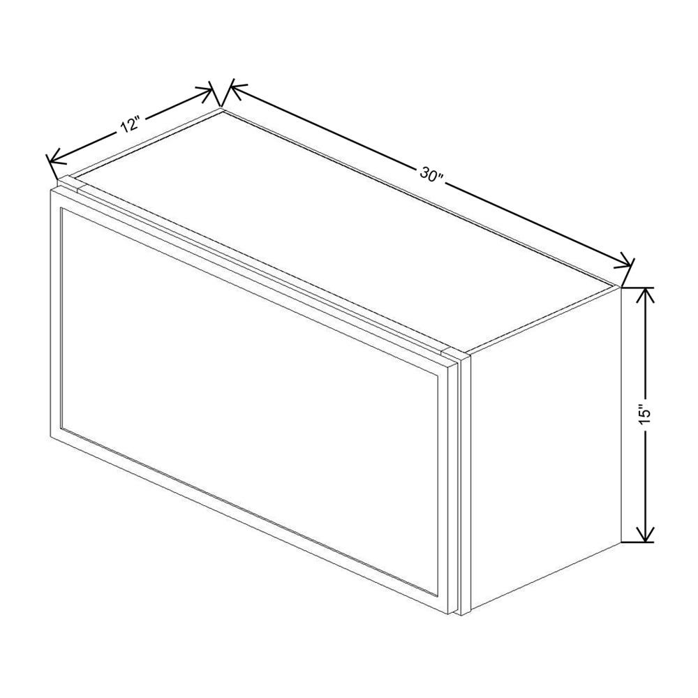 Cubitac Imperial Artisan Moss 30"W X 15"H Wall Horizontal Cabinet