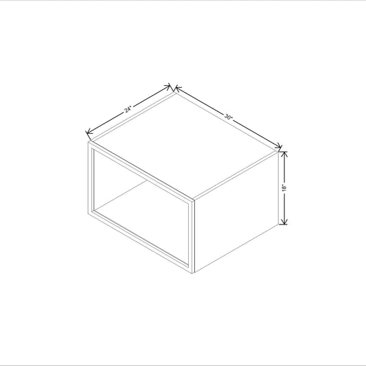 CNC Classic Milano Ash 42" W X 30" H Double Door Wall Cabinet