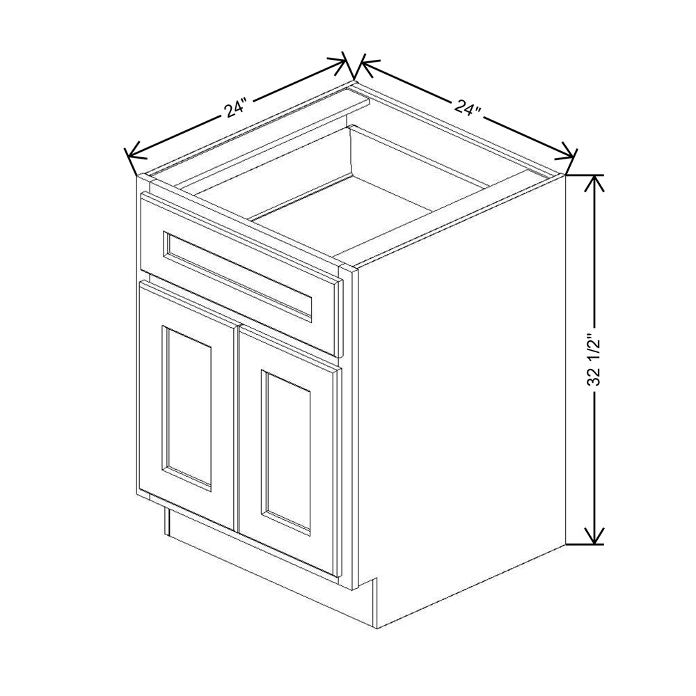 Fabuwood Quest Metro Mist Base Double Door/Drawer