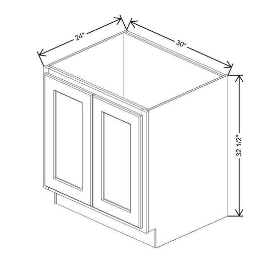 Fabuwood Quest Metro Frost Sink Base - Removable Front